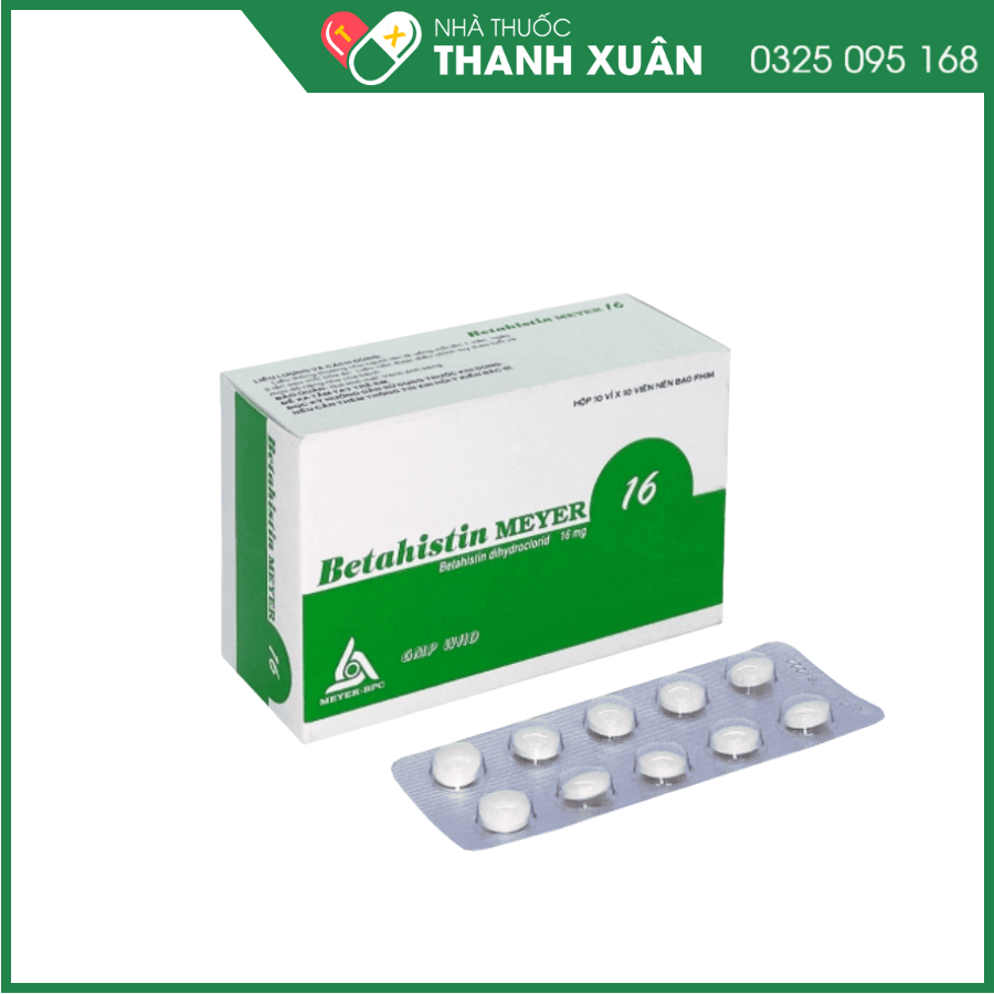 Thuốc Betahistin Meyer 16 điều trị đau đầu chóng mặt